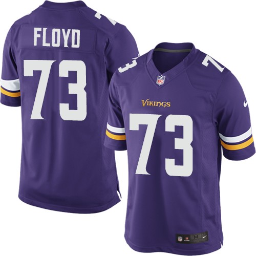 Youth Elite Sharrif Floyd Nike Jersey Purple Home - #73 NFL Minnesota Vikings